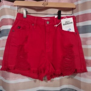 Distressed KanCan Jean Shorts